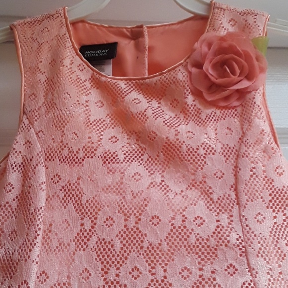 Peach Lace Dress - Picture 2 of 4